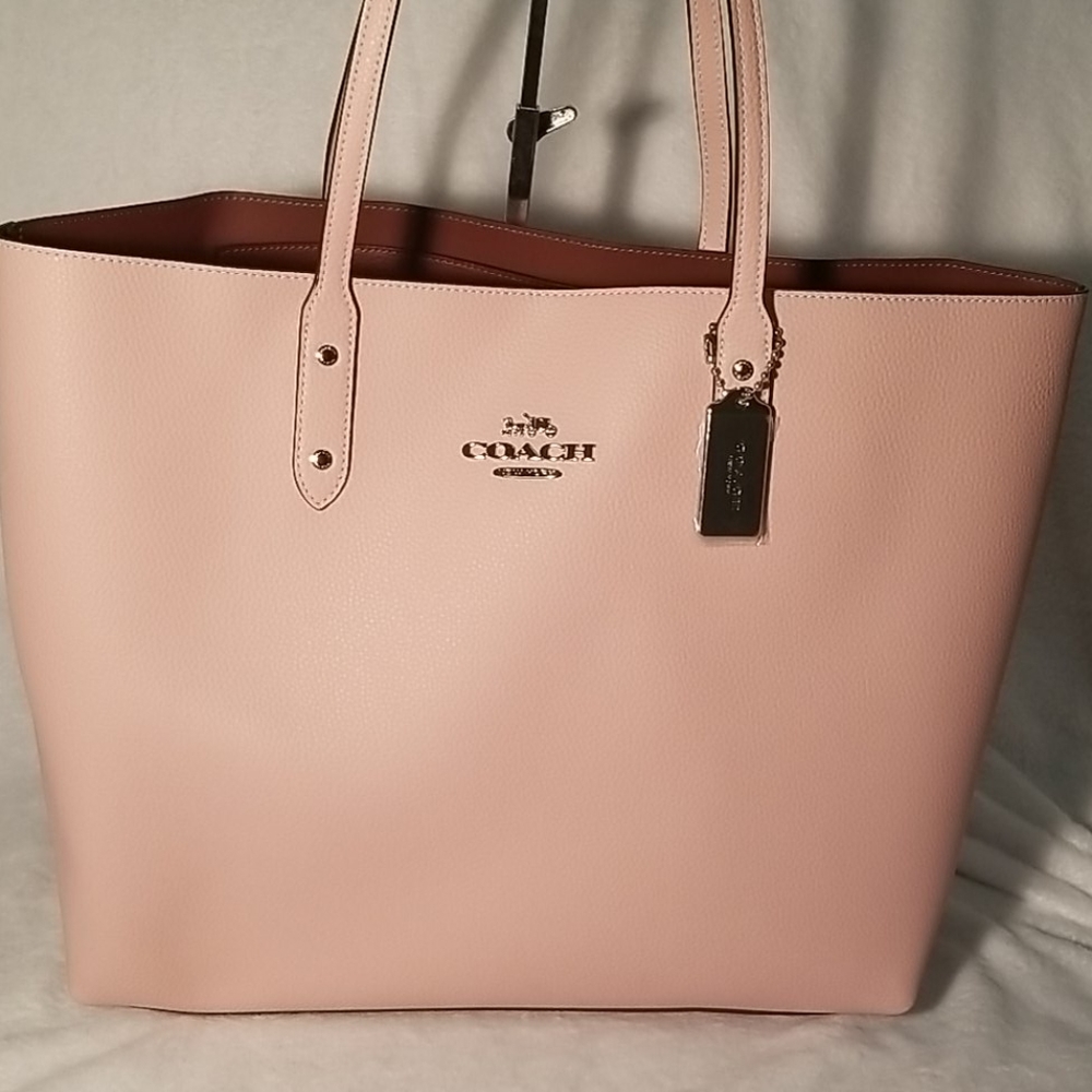 Coach pink large tote